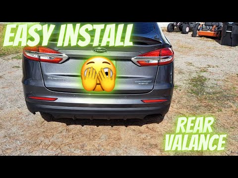 How To Install Fusion Sport Valance on Ford Fusion Titanium