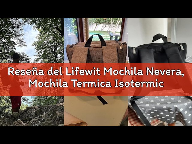 Vídeo relacionado con Lifewit Bolsa Termica porta Alimentos 9L, Bolso Nevera Portátil Pequeña, Impermeable Bolsas Comida Trabajo para Hombre y Mujer, Lancheira Termicas para Playa, Picnic, Viaje, Rosa
