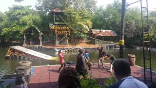 Fight scene at Scorpion Pirate Show - Ancol Dreamland