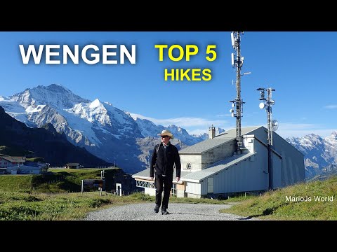 Best hiking in Switzerland 🇨🇭 Top 5 hikes in Jungfrau Region near beautiful Swiss village Wengen