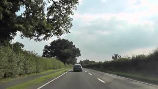 preview picture of video 'Driving Along Whitchurch Road A41, Great Boughton To Broxton, Chester, England 26th August 2013'