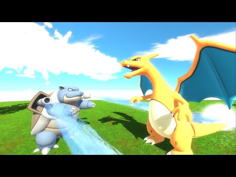 Blastoise vs Charizard - Animal Revolt Battle Simulator