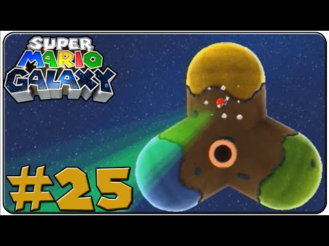 Super Mario Galaxy Walkthrough Part 25 Rolling Gizmo, Bubble Blast & Lopdeeswoop Galaxy