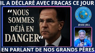 IL DÉCLARE AVEC FRACAS CE JOUR"NOUS SOMMES DÉJÀ EN DANGER" & PARLE DE LA GUERRE DE NOS GRANDS PÈRES