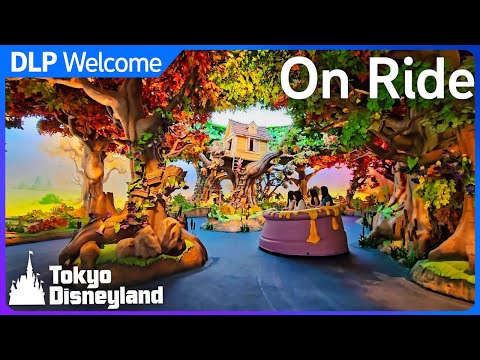 [POV-On Ride] Pooh's Hunny Hunt - Trackless Ride - Tokyo Disneyland