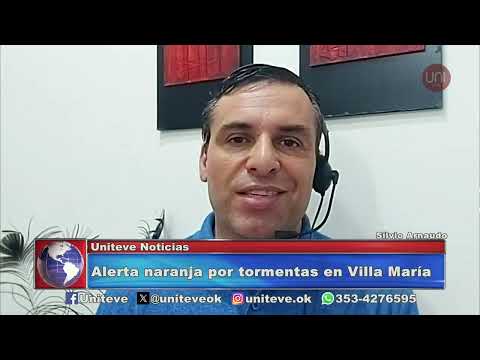 Alerta naranja por tormentas en Villa María