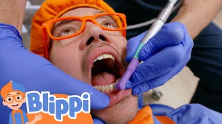 Download the video "Blippi at the Dentist | Blippi | Learning Videos for Kids"