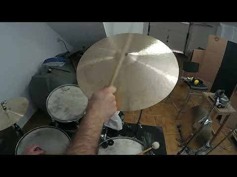 22" 2318g  over hammered thin jazz ride MATTIA BOURGIS CYMBALS