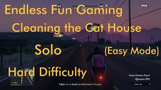 GTA Online - Mission Walkthrough - Cleaning the Cat House - Solo - Hard Difficulty (Easy Mode)