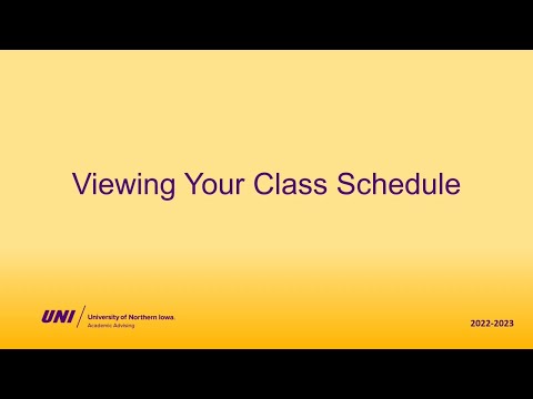 Viewing Your Schedule Faculty