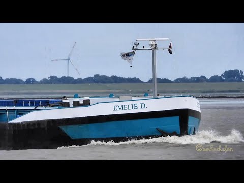Talfahrt Binnenschiff GMS EMELIE D DB2292 MMSI 211475120 Emden inland cargo ship built 1976