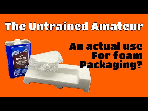 Did I find a use for all that foam packing material?