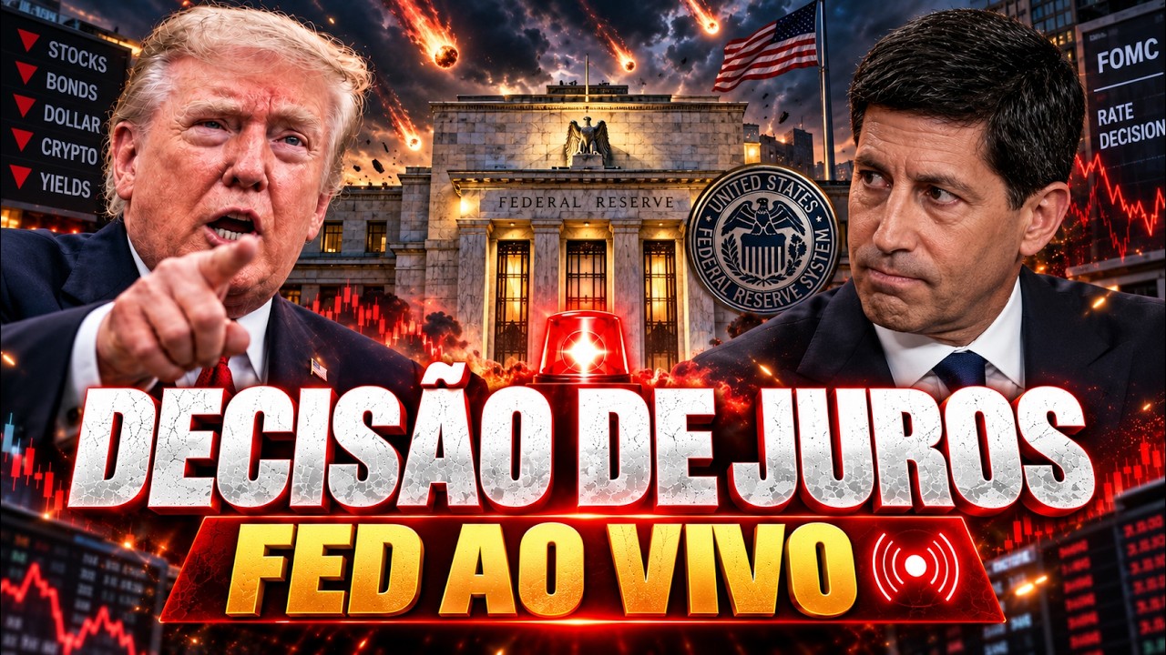 🚨 URGENTE: DECISÃO DE JUROS E REUNIÃO DO FED AO VIVO! IMPACTOS NO BITCOIN (BTC) E MERCADOS!