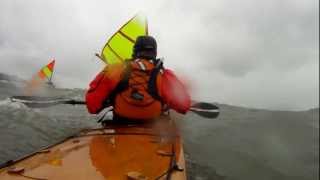 preview picture of video 'Kayak Sailing at Kelleys Island'