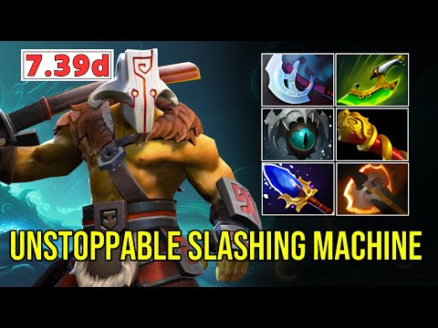 Unstoppable Slashing Machine Juggernaut - Insane Physical Damage| Dota 2 Pro Gameplay 7.39d.