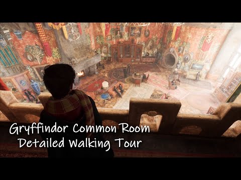 Gryffindor Common Room Detailed Walking Tour | Hogwarts Legacy