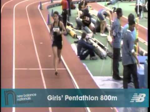 Girls 800m Pentathlon Heat 1 - New Balance Indoor Nationals 2011