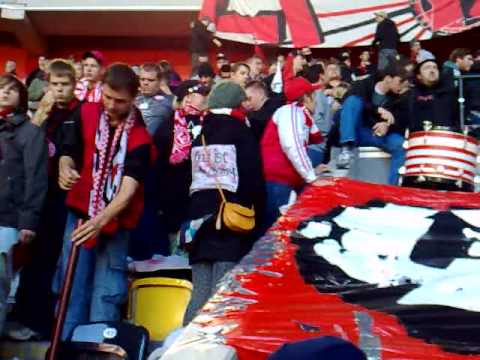 F95 Fortuna Düsseldorf - FSV Frankfurt  18.10.09 - Ultras nach Spielende