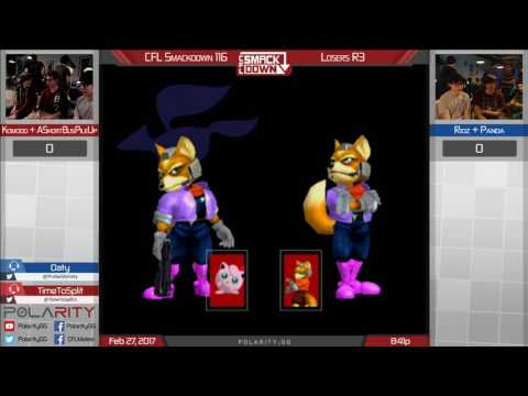 CFL Smackdown 116 Melee - Komodo + Shortbuspileup vs Ridz + Panda - Doubles Losers R3