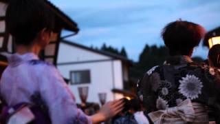 preview picture of video 'おわら風の盆2014諏訪町の輪踊り(9/3本祭り明け方5時)Owara Kazenobon'