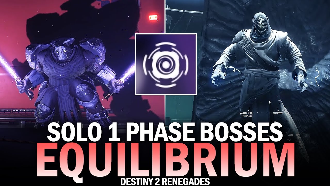 Solo 1 Phase Both Equilibrium Bosses (Warlock) [Destiny 2]
