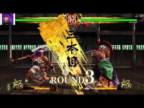 Samurai shodown Darli Dagger versus Genjuro Kibagami