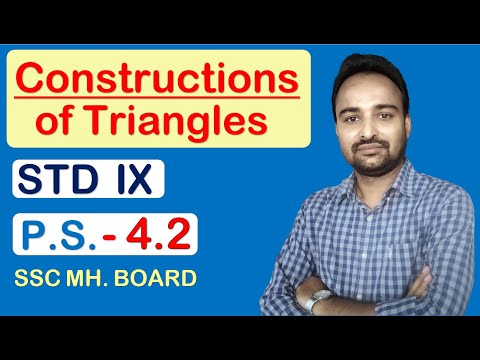 Construction of triangles 4.2 Class 09