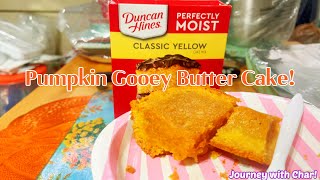 GOOEY PUMPKIN BUTTER CAKE! PERECT FALL TIME DESSERT! SIMPLE & EASY TO MAKE! BOX CAKE MIX HACK!
