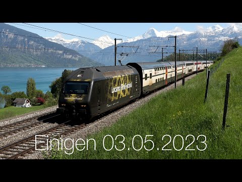 [4K 60FPS] rail traffic in Einigen (BE) - 03.05.2023 (part 2)