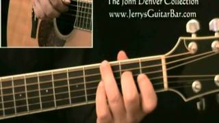 How To Play John Denver I'm Sorry Introduction