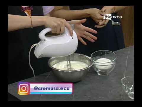 Hoy preparamos wafles con helado