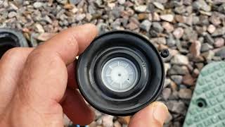 how to fix sprinkler head that is leaking water all the time Hunter PGV valve repairs