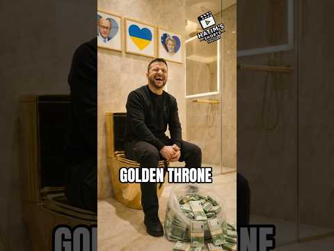 Zelensky presents his golden WC to Merz and Ursula