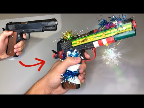 How to Make a New Year Gun out of COLT 1911 Airsoft Gun - Realistic Toy Gun