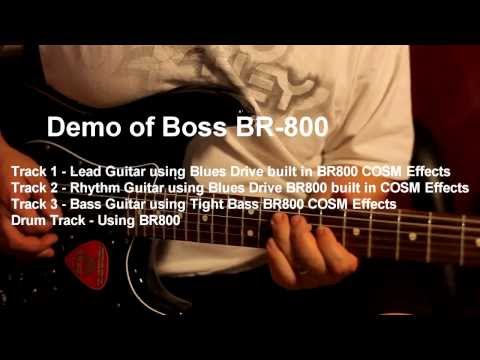 Slow blues in Key of C using Boss BR-800
