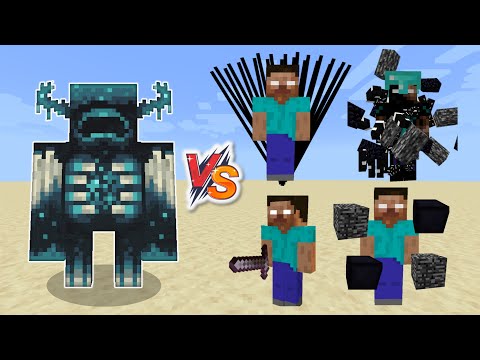 Warden vs all Herobrine types - Warden vs Herobrine