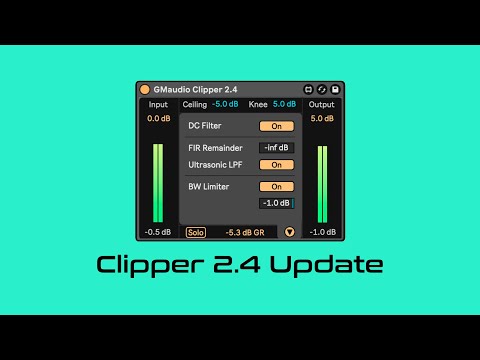 GMaudio Clipper 2.4 - Better Anti-Aliasing & New Features (Max For Live - Examples)