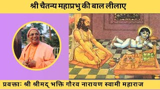 Childhood Past Time of Sri Chaitanya Mahaprabhu ||Hindi|| H.H Bhakti Gaurav Narayan Swami Maharaj ||