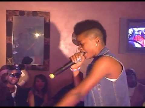 Tom-boy rapper stunned the crowd with freestyle