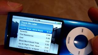 Video thumbnail for Apple iPod Nano 5th Generation Blue 8 GB 8gb w/ Video Camera by pcwhizmail