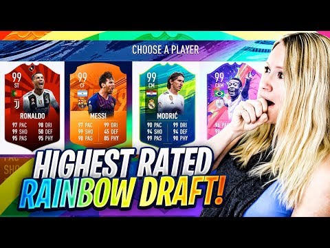 FIFA 19 HIGHEST RATED RAINBOW FUT DRAFT CHALLENGE!!