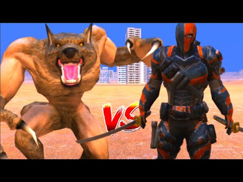 (werewolf VS Deathstroke) 100 werewolf army VS 1000 Deathstroke army