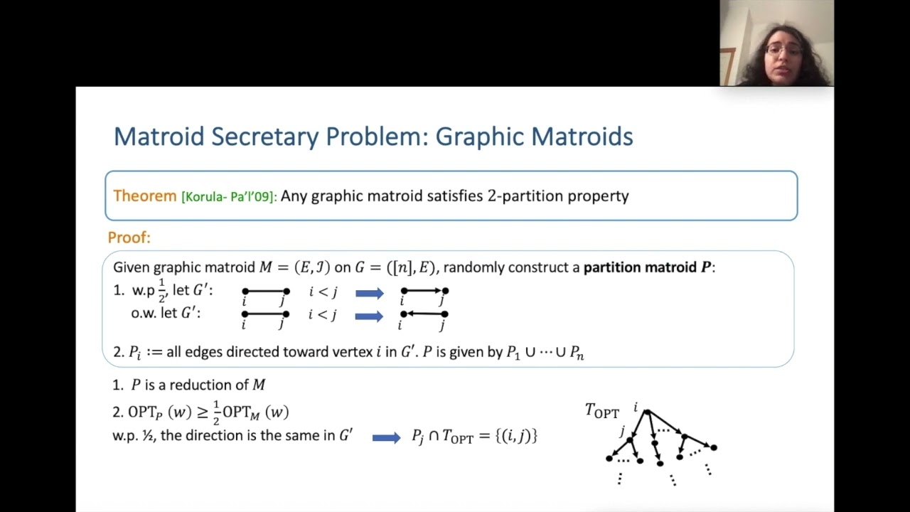 Matroid Partition Property and the Secretary Problem