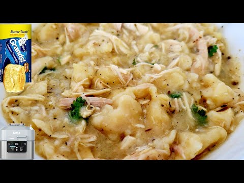 Chicken & Dumplings Easy Dump & Go Recipe in 15min Ninja Speedi Pilsbury Butter Tasting Biscuit