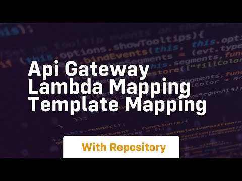 Api gateway lambda mapping template mapping