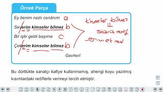 Eğitim Vadisi 9.Sınıf TDE 10.Föy Şiirde Ahenk Unsurları 2 Konu Anlatım Videoları
