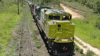 preview picture of video 'Trem da ALL com uma SD70 X54 em Cordeiropolis M4H06023'