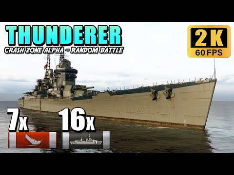 Battleship Thunderer - Deleted the enemy with AP ammo