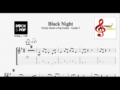 BLACK NIGHT - Trinity Rock n Pop Guitar - Grade 3 - DEMO TRACK