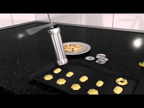 How to use biscuit maker / cookie press